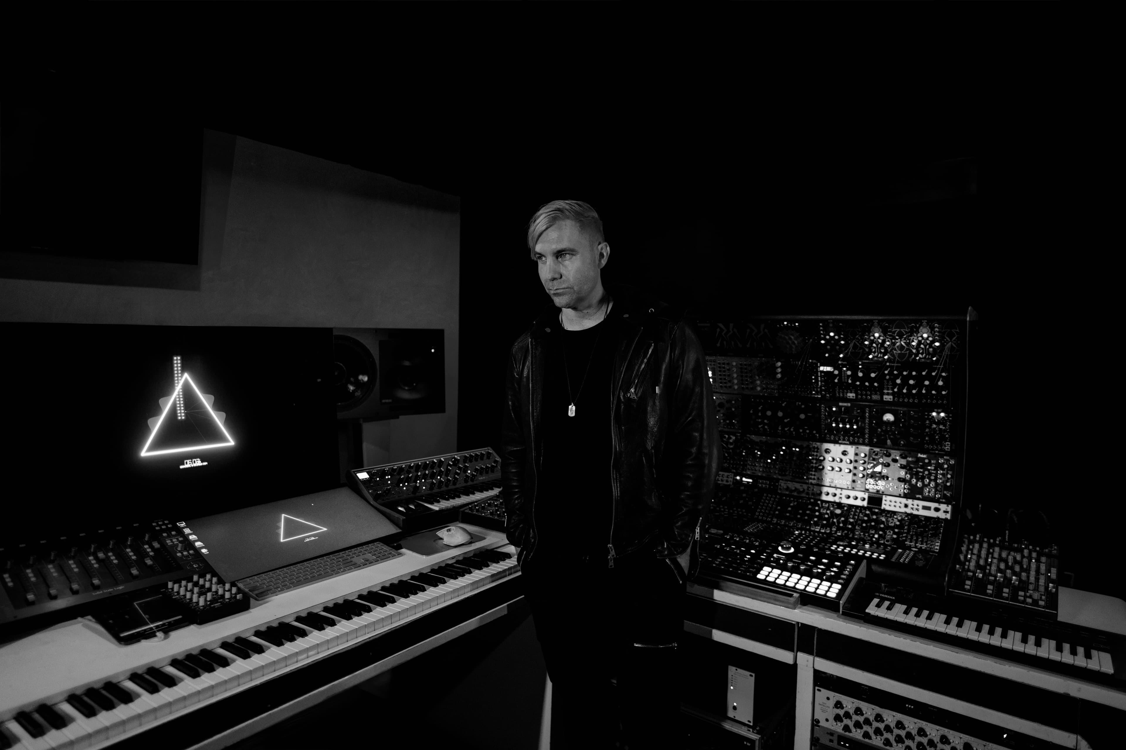 Steven Richard Davis in his Los Angeles studio